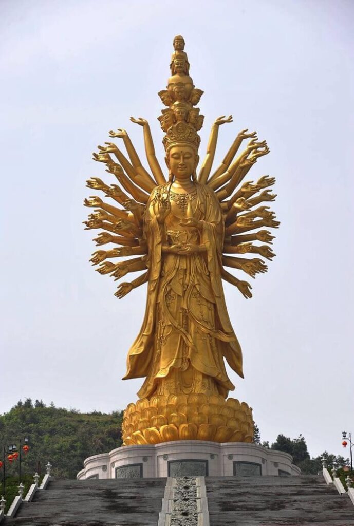 Guishan Guanyin of Thousand Hands and Eye Statue, Changsha, China