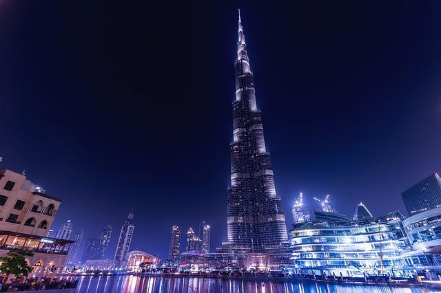 Burj Khalifa, Dubai, a popular tourist place